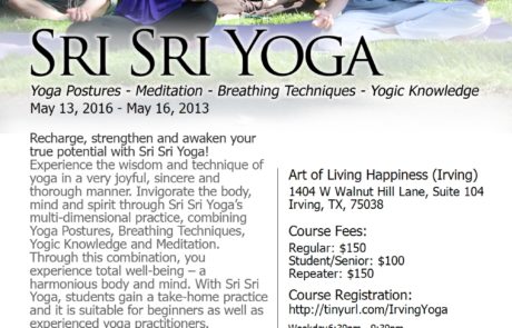 Yoga Course May 13 to 16